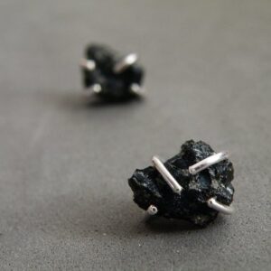 Snowflake Obsidian Earrings Snowflake Obsidian Earrings