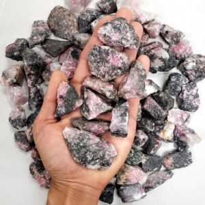 Raw Rhodonite Crystals Raw Rhodonite Crystals