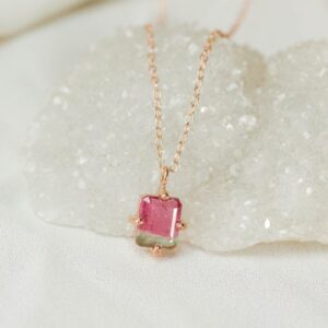 Watermelon Tourmaline Pendants