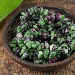 Ruby Zoisite Chip Beads