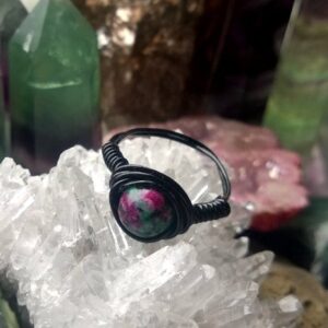 Ruby Zoisite Rings
