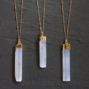 Selenite Pendants