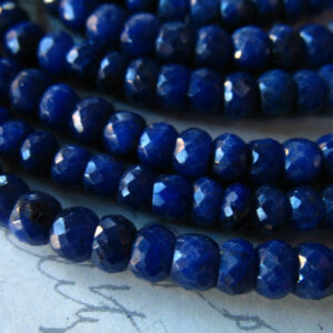 Sapphire Rondelle Beads
