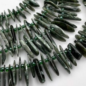 Seraphinite Chip Beads Seraphinite Chip Beads