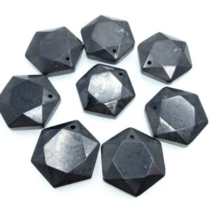 Shungite Faceted Beads