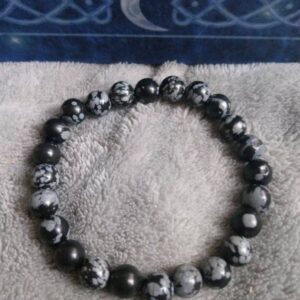 Snowflake Obsidian Bracelets Snowflake Obsidian Bracelets