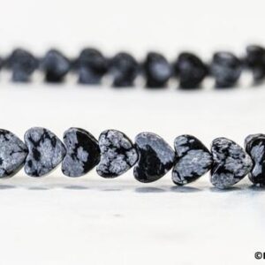 Snowflake Obsidian Bead Shapes