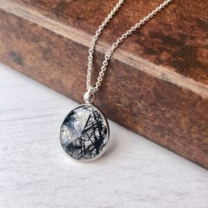 Tourmalinated Quartz Pendants