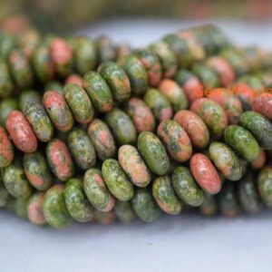 Unakite Rondelle Beads Unakite Rondelle Beads