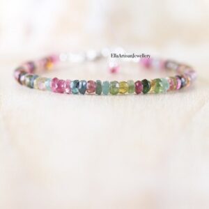 Watermelon Tourmaline Bracelets