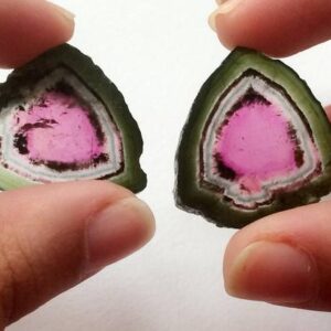 Watermelon Tourmaline Chip Beads