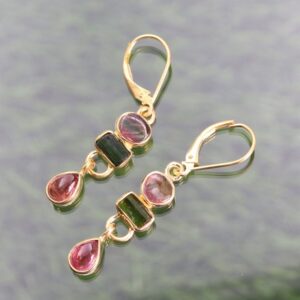 Watermelon Tourmaline Earrings