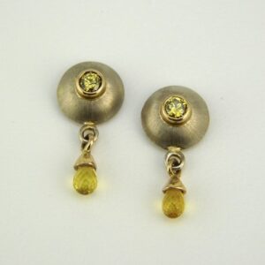 Yellow Sapphire Earrings
