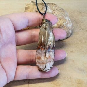 Green Calcite Pendants