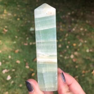 Green Calcite Points & Wands