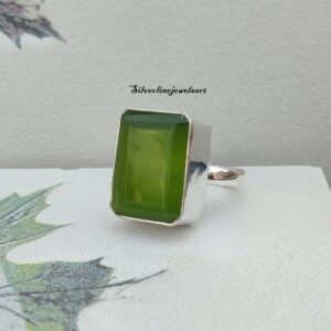 Green Calcite Rings