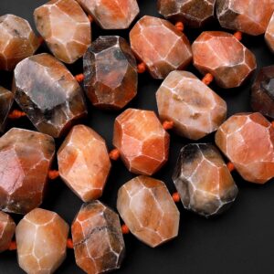 Orange Calcite Chip Beads