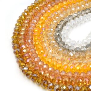Amber Faceted Beads