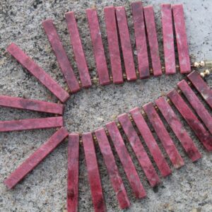 Thulite Beads