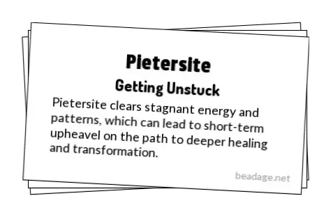 Pietersite Printable Gemstone Properties Cards