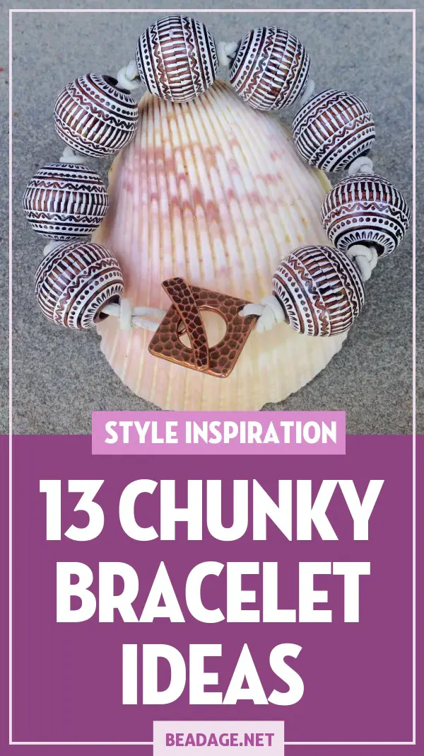 13 Chunky Bracelets You Can Make | Chunky bracelet beading and jewelry making ideas for you to explore! | DIY Jewelry Making Ideas, Beading Ideas, Handcrafted Beaded Jewelry, Handmade, Beginners, Tutorials, Craft Projects | Fashion, Accessoreis, Jewels, Gems, Style | #craft #diy #jewelrymaking #beading #beadage #fashion #accessories #jewelry #style