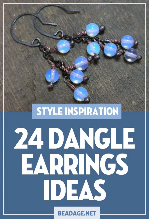 24 Dangle Earrings Ideas | Beaded dangle earrings are beautiful DIY jewelry projects that are easy to make. | DIY Jewelry Making Ideas, Beading Ideas, Handcrafted Beaded Jewelry, Handmade, Beginners, Tutorials, Craft Projects | Fashion, Accessoreis, Jewels, Gems, Style | #craft #diy #jewelrymaking #beading #beadage #fashion #accessories #jewelry #style