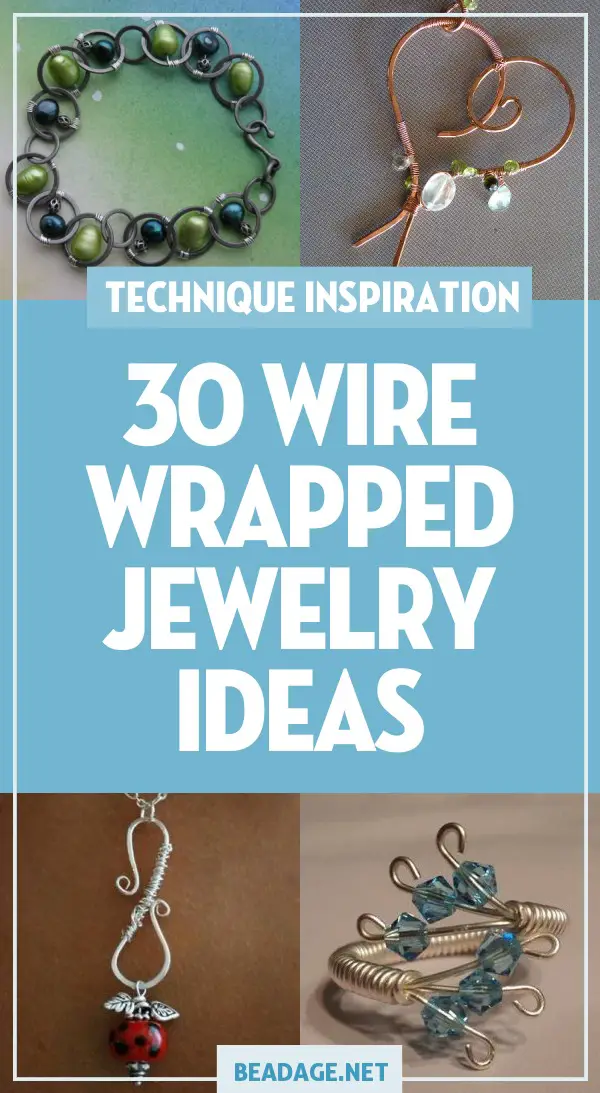 30 Wire Wrapped Jewelry Ideas |  | DIY Jewelry Making Ideas, Beading Ideas, Handcrafted Beaded Jewelry, Handmade, Beginners, Tutorials, Craft Projects | Fashion, Accessoreis, Jewels, Gems, Style | #craft #diy #jewelrymaking #beading #beadage #fashion #accessories #jewelry #style