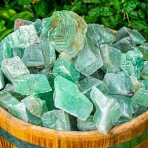 1 lb Green Calcite Rough Gemstones, Raw Calcite Bulk, Energy Healing, Spiritual Decor