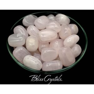 Pink Calcite Tumbled Stone Xl From Peru For Heart Chakra #pc04 Pink Calcite Tumbled Stone Xl From Peru For Heart Chakra #pc04