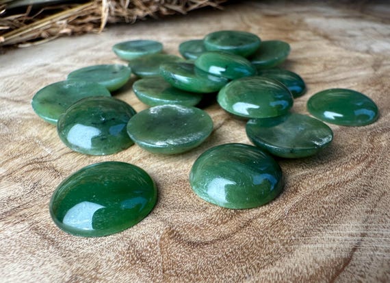 20pcs 15mm Round Bc Jade Cabochons - Sold As A Lot