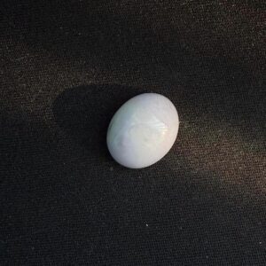 22.2ct Honduras Jade Cabochon – Natural Polished Gemstone | Oval Lavender-White Hue | Rare Collectible Jadeite | Jewelry-Ready Loose Stone