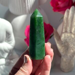 3.1” Nephrite Jade Tower - British Columbia , Canada 3.1” Nephrite Jade Tower - British Columbia , Canada