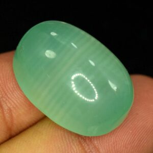 45 Carats Highly Polished Bluish Green Calcite Cabochon