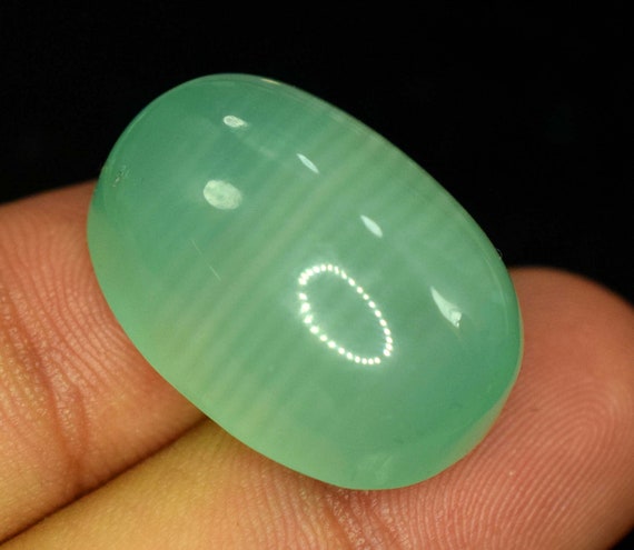 45 Carats Highly Polished Bluish Green Calcite Cabochon