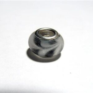 6 Glass Lampwork Dread Beads with 5mm Center Drilled Holes DA48-9 6 Glass Lampwork Dread Beads with 5mm Center Drilled Holes DA48-9