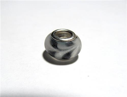 6 Glass Lampwork Dread Beads With 5mm Center Drilled Holes Da48-9