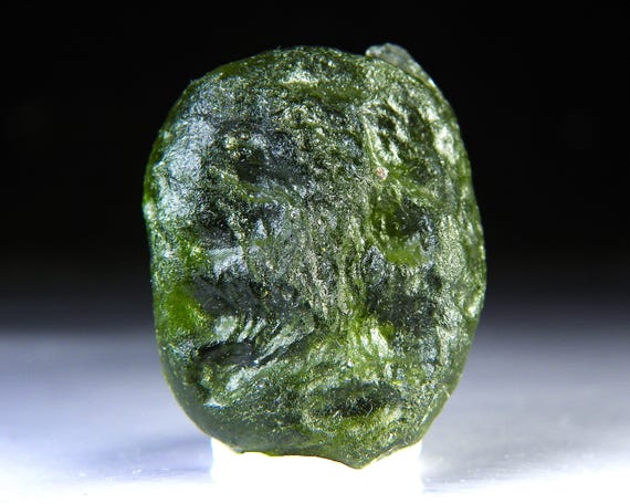 7.4 Grams 37 Carats Moldavite Crystal: Czech Republic Healing Power Stone