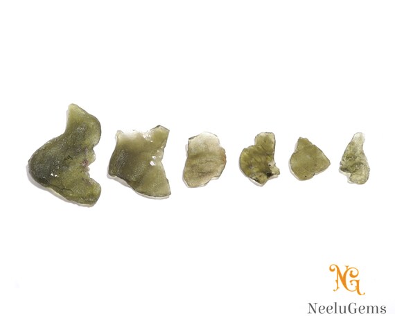 Aaa+ Natural Green Moldavite Raw Rough Beads, Real Moldavite Raw Crystal Rough,moldavite Loose Gemstone For Making Handmade Jewelry