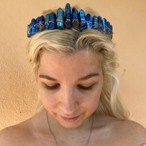 Adjustable Crystal Crown: Gemstone Headband