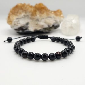 Adjustable Black Banded Agate Bracelet | Crystal For Inner Strength And Grounding Adjustable Black Banded Agate Bracelet | Crystal For Inner Strength And Grounding