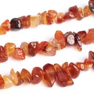 12-24x3-5mm Orange Red Agate Beads Stick Pebble Chip Genuine Natural Grade Aaa Gemstone Loose Beads 16" / 8" Bulk Lot Options (112829)