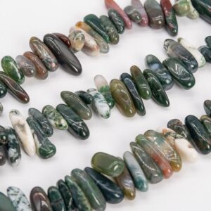 12-24x3-5mm Indian Agate Beads Stick Pebble Chip Grade Aaa Genuine Natural Gemstone Beads 15" / 7.5" Bulk Lot Options (111236)