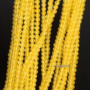 3mm Gold Nugget Yellow Agate Gemstone Round 3mm Loose Beads 16 Inch Full Strand Lot 1,2,6,12 And 50 (90113628-107 - 3mm D)