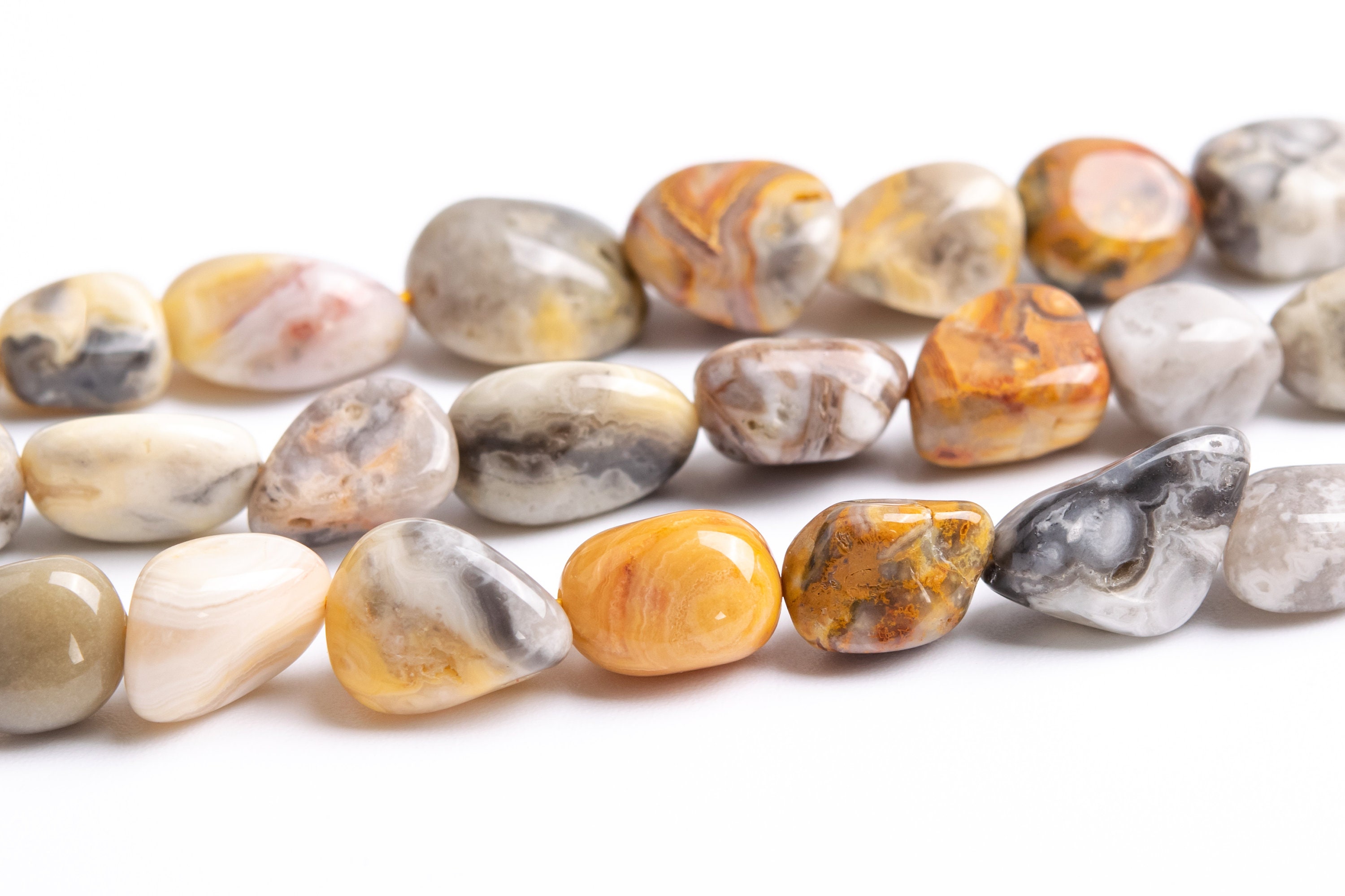 7-10x4-6mm Orange Cream Crazy Lace Agate Beads Grade Aaa Genuine Natural Pebble Chips Loose Beads 16" / 7.5" Bulk Lot Options (118769) 7-10x4-6mm Orange Cream Crazy Lace Agate Beads Grade Aaa Genuine Natural Pebble Chips Loose Beads 16" / 7.5" Bulk Lot Options (118769)