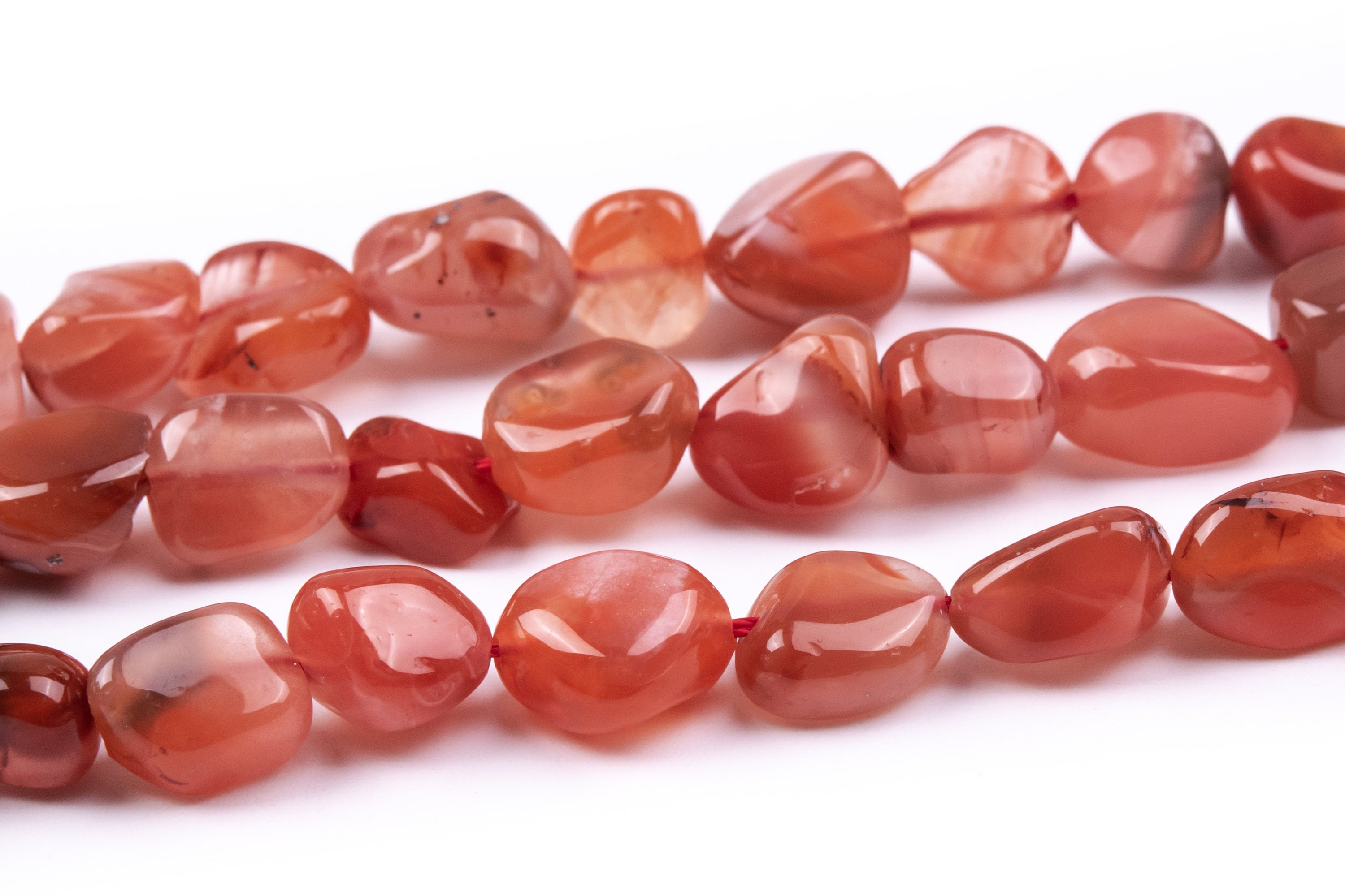 8-10mm Orange Red Agate Beads Pebble Nugget Grade Aa Natural Gemstone Full Strand Loose Beads 15.5" Bulk Lot Options (108031-2617) 8-10mm Orange Red Agate Beads Pebble Nugget Grade Aa Natural Gemstone Full Strand Loose Beads 15.5" Bulk Lot Options (108031-2617)