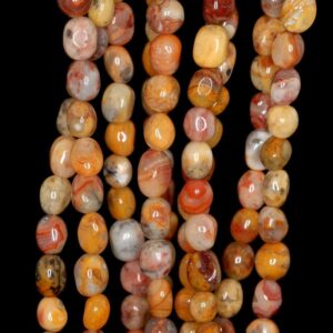 Crazy Lace Agate Gemstone Pebble 8x6-6x4mm Loose Beads 15.5 Inch Full Strand (90191836-b64)