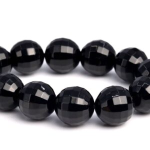 10MM Black Agate Beads Grade AAA Genuine Natural Micro Faceted Square Cut Round Loose Beads 7.5" BULK LOT 1,3,5,10 and 50 (103119h-673) 10MM Black Agate Beads Grade AAA Genuine Natural Micro Faceted Square Cut Round Loose Beads 7.5" BULK LOT 1,3,5,10 and 50 (103119h-673)