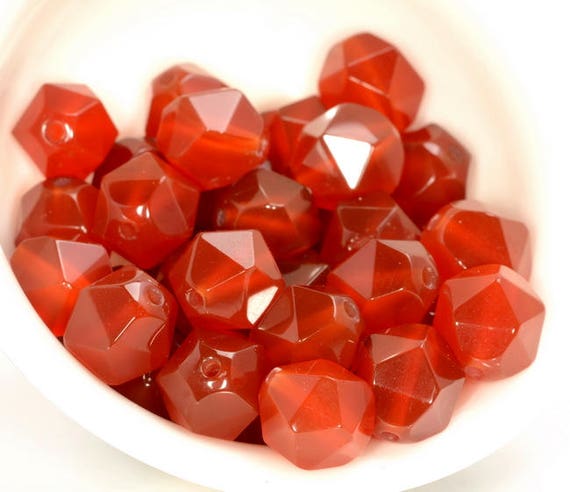 6mm Red Agate Beads Star Cut Faceted Grade Aaa Genuine Natural Gemstone Loose Beads 14.5" Lot 1,3,5,10 And 50 (80005252-m23)