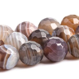 7-8mm Botswana Agate Beads Aaa Genuine Natural Gemstone Full Strand Micro Faceted Round Loose Beads 15" Bulk Lot 1,3,5,10,50 (106222-1882)