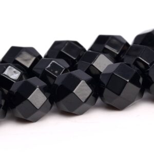 8MM Black Agate Beads AAA Genuine Natural Gemstone Full Strand Faceted Round Square Cut Loose Beads 15" BULK LOT 1,3,5,10,50 (103191-728) 8MM Black Agate Beads AAA Genuine Natural Gemstone Full Strand Faceted Round Square Cut Loose Beads 15" BULK LOT 1,3,5,10,50 (103191-728)